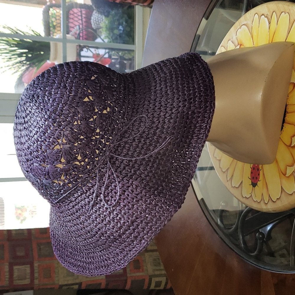 SOLD CL VINTAGE SUN STRAW HAT - Picture 5 of 6